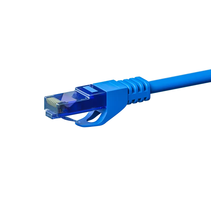DSIT CAT6a U/UTP 100 % kupari Ethernet-patchkaapeli, 0,5 m, sininen
