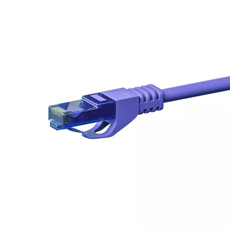 DSIT CAT6a -verkkokaapeli 100 % kupari U/UTP 0,50 m violetti (DC-U6A8-005)