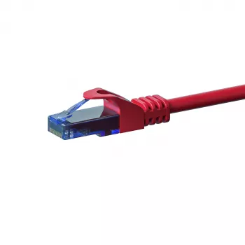 DSIT CAT6a U/UTP -verkkopatchkaapeli, 100 % kupari, 30 m, punainen