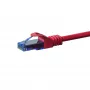 DSIT CAT6a U/UTP -verkkopatchkaapeli, 100 % kupari, 30 m, punainen