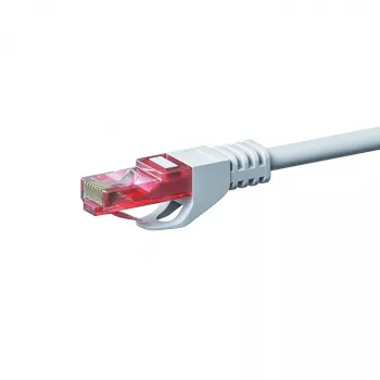DSIT CAT6 U/UTP Gigabit Ethernet -patchkaapeli, 0,15 m, valkoinen, 100 % kupari, RJ45, 250 MHz, PVC-vaippa