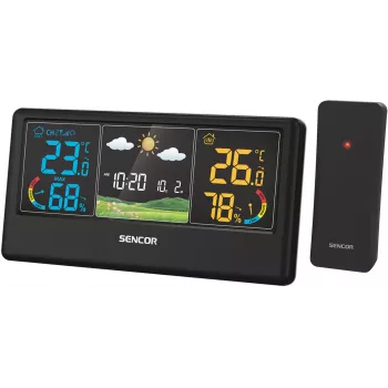 Sencor SWS 4100 B langaton sääasema väri-LCD:llä ja ulkoanturilla