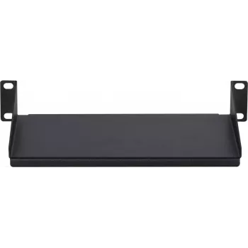 DSIT DS-FH10 10 tuuman 1U kiinteä kehikkohylly palvelinkaappeihin, musta, 250 x 136 x 44 mm