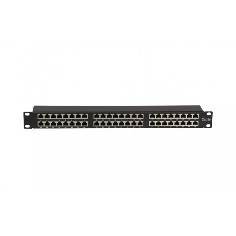 DS-IT CAT5 FTP 48-porttinen 19 tuuman kehikkoasennettava patch-paneeli