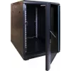 DSIT DS6615-MINI 15U 600x600 mm seinäasennettava palvelinkaappi lasiovella