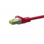 DSIT Cat.7 S/FTP PiMF RJ45 -verkkokaapeli, punainen, 50 m (DC-75-500)
