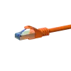 DSIT CAT 6a S/FTP LSOH -verkkokaapeli, 3 m, oranssi, 10Gbps, RJ45