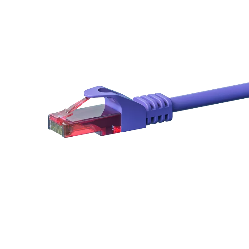 DSIT CAT6 U/UTP -verkkokaapeli, 2 m, violetti, 100 % kupari (DC-68-020)