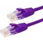 DSIT CAT5e U/UTP verkkokaapeli, 2 m, violetti, 100% kupari