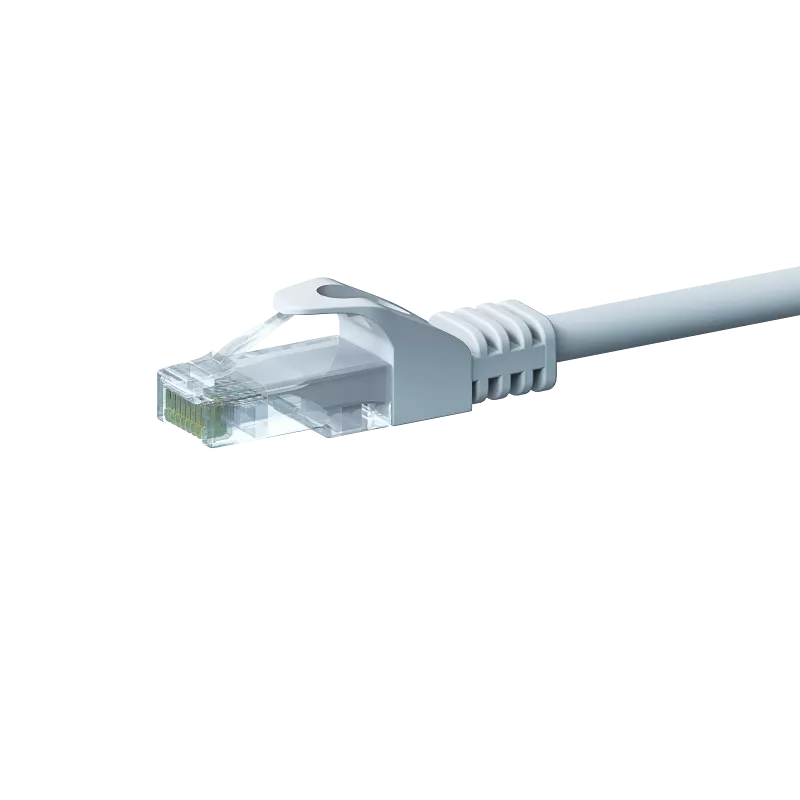 DSIT CAT5e U/UTP Gigabit Ethernet verkkokaapeli, 5 m, valkoinen, 100% kupari (DC-52-050)