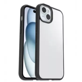 OtterBox React Series kotelo Apple iPhone 15 Plus ja iPhone 14 Plus, läpinäkyvä/musta