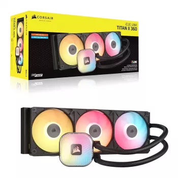 CORSAIR iCUE LINK TITAN II 360 RX RGB musta nestejäähdytteinen CPU-jäähdytin