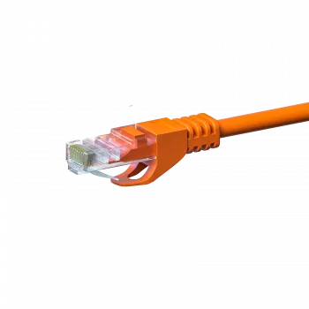 DSIT CAT 5e U/UTP verkkopatchkaapeli, RJ45, 15 m, oranssi, CCA, 1 Gbit/s