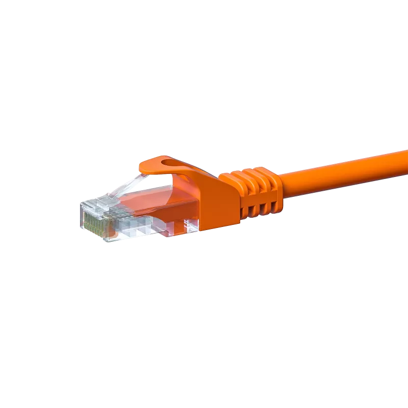 DSIT CAT 5e U/UTP verkkopatchkaapeli, RJ45, 15 m, oranssi, CCA, 1 Gbit/s