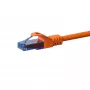 DSIT CAT6a U/UTP 100 % kupari Ethernet-patchkaapeli 0,15 m oranssi