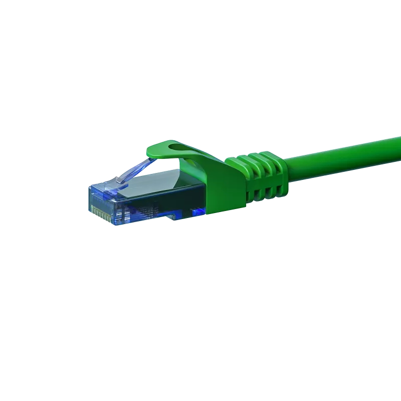 DSIT CAT6a U/UTP 100 % kupari patchkaapeli, RJ45, 1,5 m, vihreä