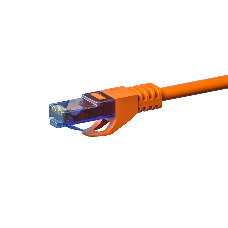 DSIT CAT6a U/UTP 100 % kupari verkkopatchkaapeli, 30 m, oranssi