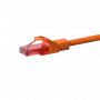 DSIT CAT6 verkkopatchkaapeli, U/UTP, 0,15 m, oranssi, 100 % kupari (DC-66-001)