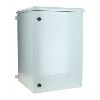 DSIT DS6618-WAND-OUT 19 tuuman ulkokäyttöön tarkoitettu seinäasennettava palvelinkaappi IP55, 18U, 600x600x900 mm