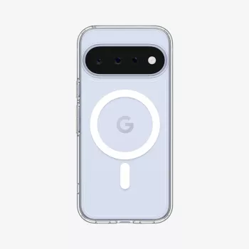 SPIGEN Ultra Hybrid Mag MagSafe -kotelo Google Pixel 11 -puhelimelle - läpinäkyvä/valkoinen