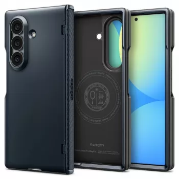 SPIGEN Slim Armor Pro MagSafe -kotelo Samsung Galaxy Z Fold 8 Ultra -puhelimelle - Metal Slate