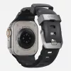 NOMAD Rocky Point ranneke Apple Watch 46mm/49mm musta-hopea