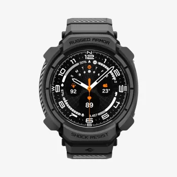 Spigen Rugged Armor PRO Samsung Galaxy Watch Ultra 2 2026 (47mm) -kellolle mattamusta