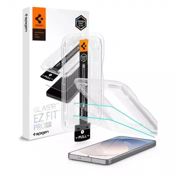 Spigen Glas.tR EZ Fit Pro AC 2 kpl:n pakkaus panssarilasinäytönsuoja Samsung Galaxy S26 FE -puhelimelle - kirkas, 9H-kovuus, automaattinen kohdistuskehys