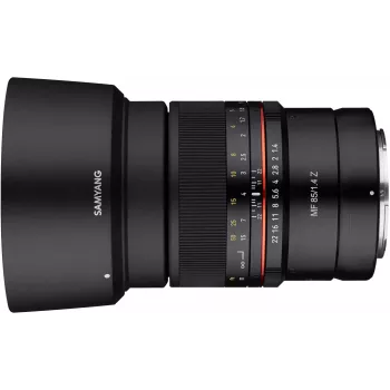 Objektiivi manuaalitarkennuksella Samyang MF 85mm f/1.4 Z Nikon Z -kameroille (F1211214101)