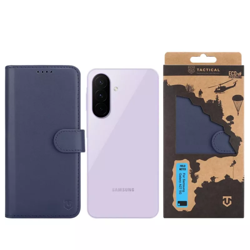 Taktinen kirjakotelo Field Notes Galaxy A27 5G sininen