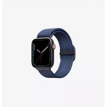 UNIQ Aspen Braided Loop -ranneke Apple Watch 42/41/40mm sarja 1-11/SE/SE2/SE3 - graniitinharmaa
