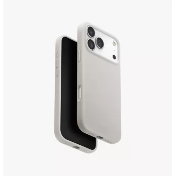 UNIQ Lino MagClick latauskotelo iPhone 17 Pro Max - vaaleanharmaa