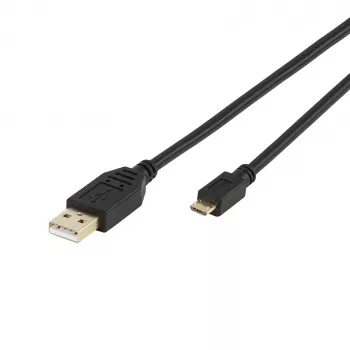 Vivanco VVITUSBAMICB10MK USB 2.0 Type-A - Micro-B -kaapeli, 1 m, musta