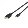 Vivanco VVITUSBAMICB10MK USB 2.0 Type-A - Micro-B -kaapeli, 1 m, musta