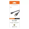 Vivanco VVITUSBAMICB10MK USB 2.0 Type-A - Micro-B -kaapeli, 1 m, musta