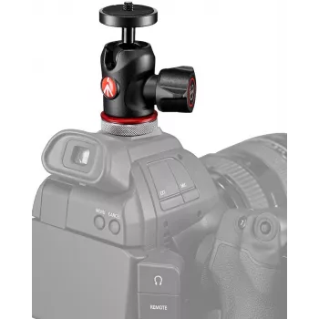 Manfrotto MH492LCD-BH kuulapää kameran salamakenkään, musta