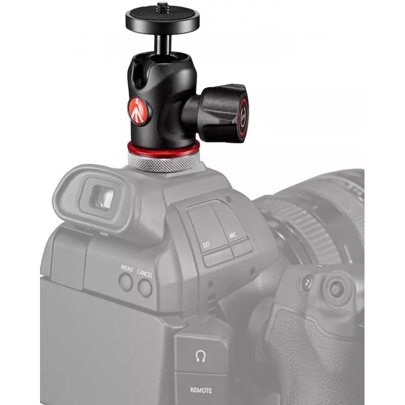Manfrotto MH492LCD-BH kuulapää kameran salamakenkään, musta
