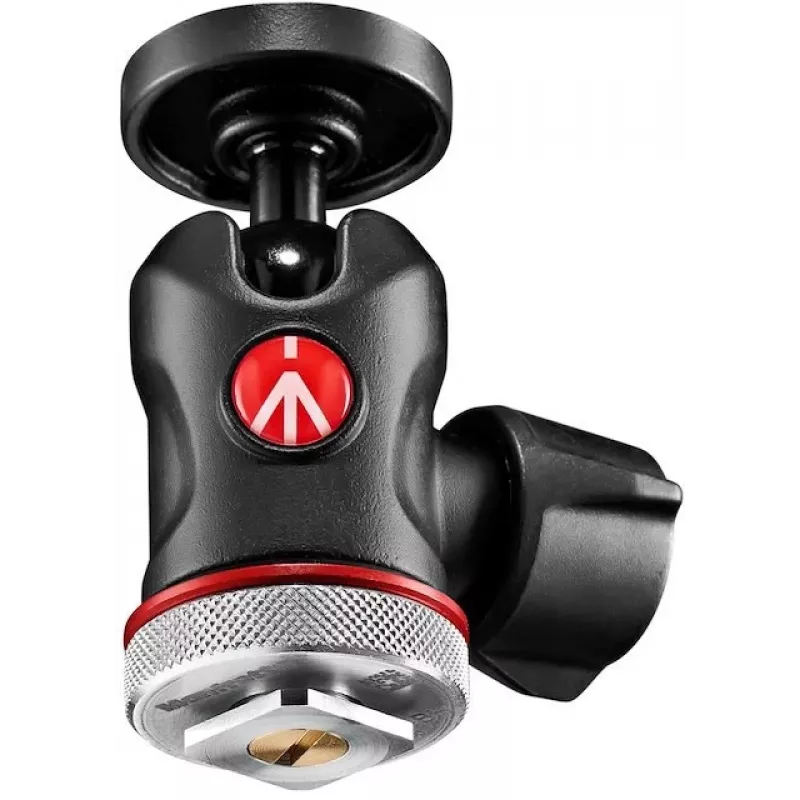 Manfrotto MH492LCD-BH kuulapää kameran salamakenkään, musta