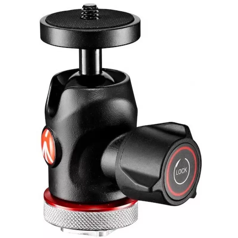 Manfrotto MH492LCD-BH kuulapää kameran salamakenkään, musta