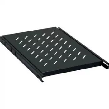 DSIT DS-UH100 ulosvedettävä räkkihylly 1U 930 mm syvyys 18 kg kuormitus musta
