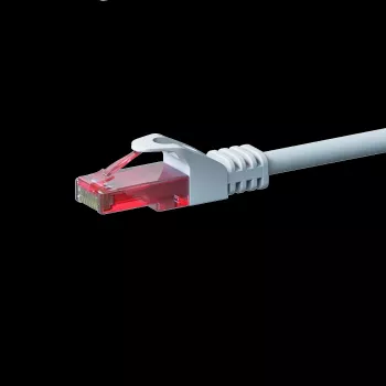 DSIT CAT6 verkkokaapeli, U/UTP, 1 metri, valkoinen, 100 % kuparia (DC-62-010)