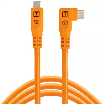 Tether Tools TetherPro Optima 10G kulmikaapeli USB-C – USB-C, 1,8 m, oranssi (CUC06RTG2-ORG)