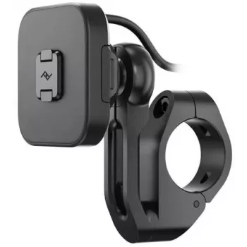 Peak Design Mobile moottoripyörän ohjaustankoteline V2 latausominaisuudella (M-MM-AJ-BK-1)