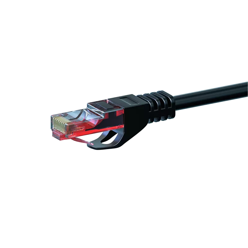 DSIT CAT6 U/UTP verkkokaapeli, 5 m, musta, 100% kuparia (DC-60-050)