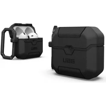 Urban Armor Gear UAG Scout -kotelo Apple AirPods 4. sukupolvelle - musta