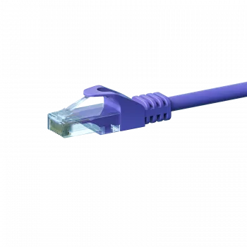 DSIT CAT 6 U/UTP verkkokaapeli, 0,5 m, violetti, CCA, RJ45-pistoke RJ45-pistokkeeseen, Gigabit Ethernet