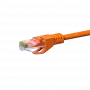DSIT CAT 6 U/UTP verkkopatchkaapeli, 10 m, oranssi, CCA, RJ45, 1 Gbps