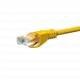 DSIT CAT5e verkkokaapeli, U/UTP, 0,50 m, keltainen, 100 % kuparia