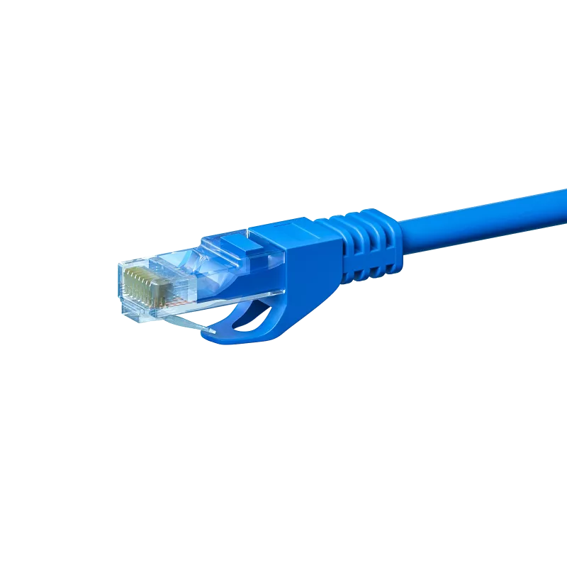 DSIT CAT5e U/UTP verkkokaapeli, 2 m, sininen, 100 % kuparia (DC-54-020)