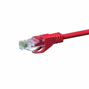 DSIT CAT 5e U/UTP Ethernet-patchkaapeli, 0,5 m, punainen, CCA, RJ45, Gigabit